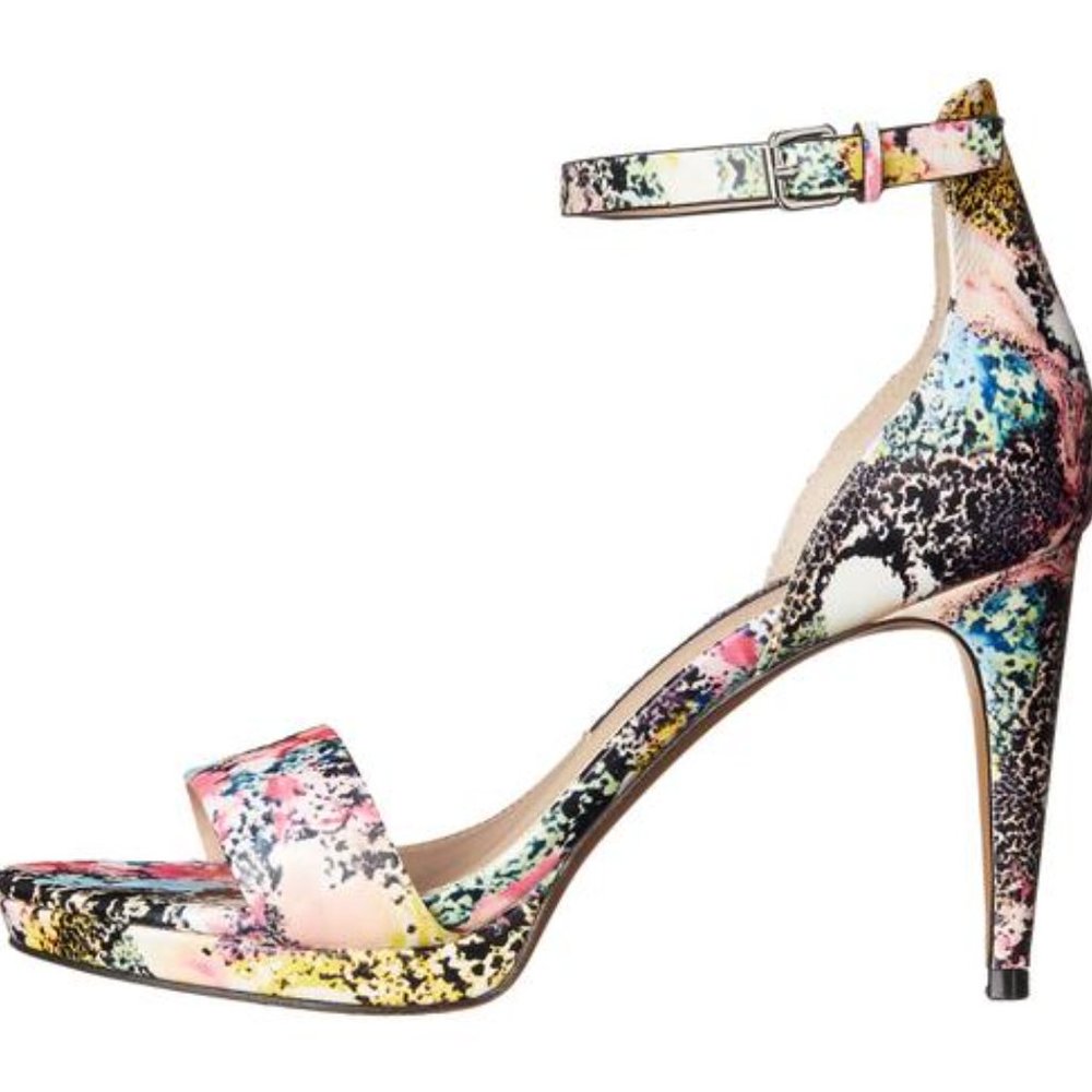 French Connection Multi-colored Floral Nata Dress Sandals Sz 10 NEW - Picture 3 of 6